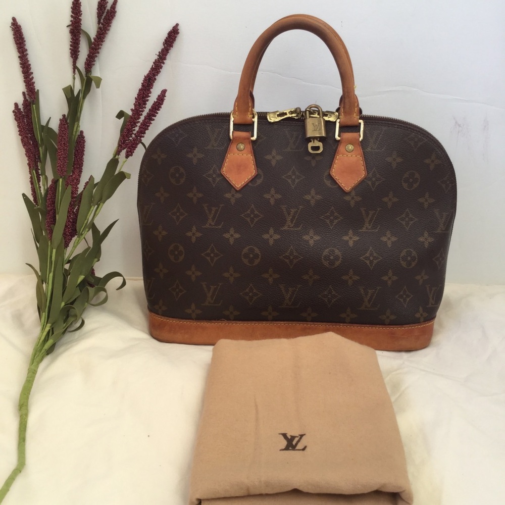 Louis Vuitton Monogram Brown and Tan Satchel